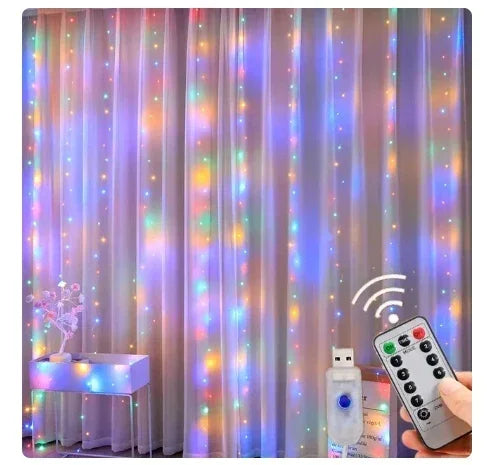 Christmas Lights Curtain  Decorations For Home 2025