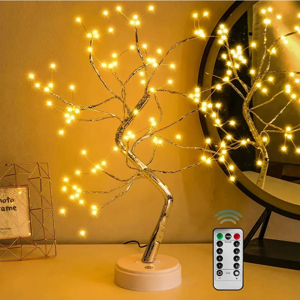 Tabletop Bonsai Tree Light With Remote
