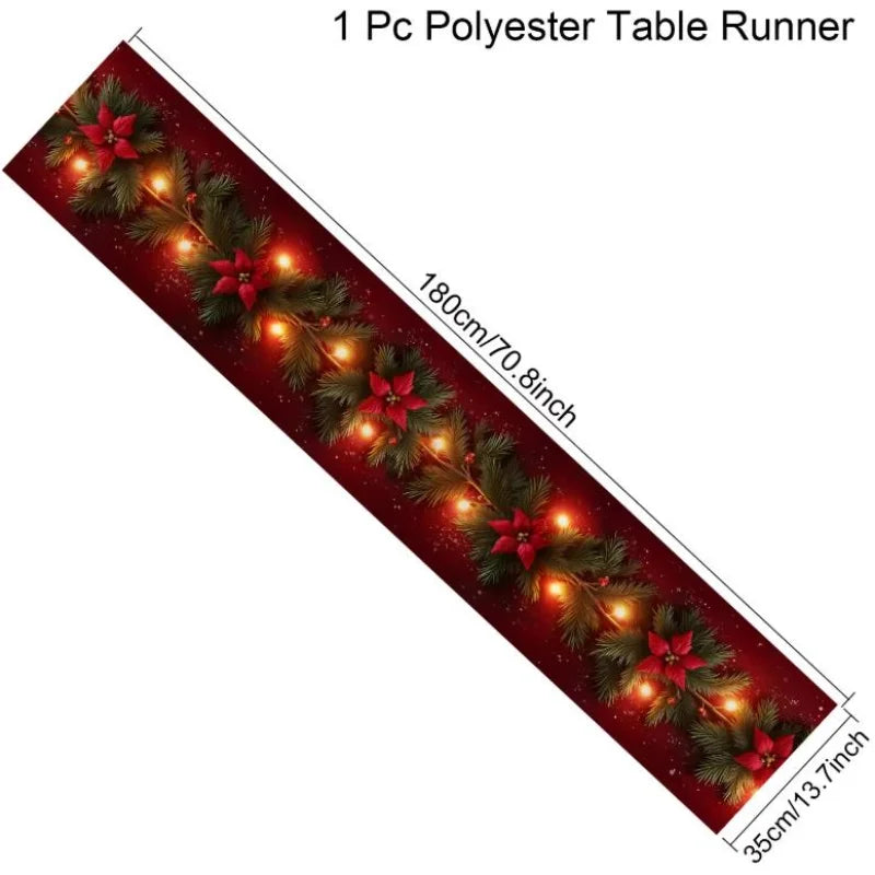 Christmas Mantel Scarf Table