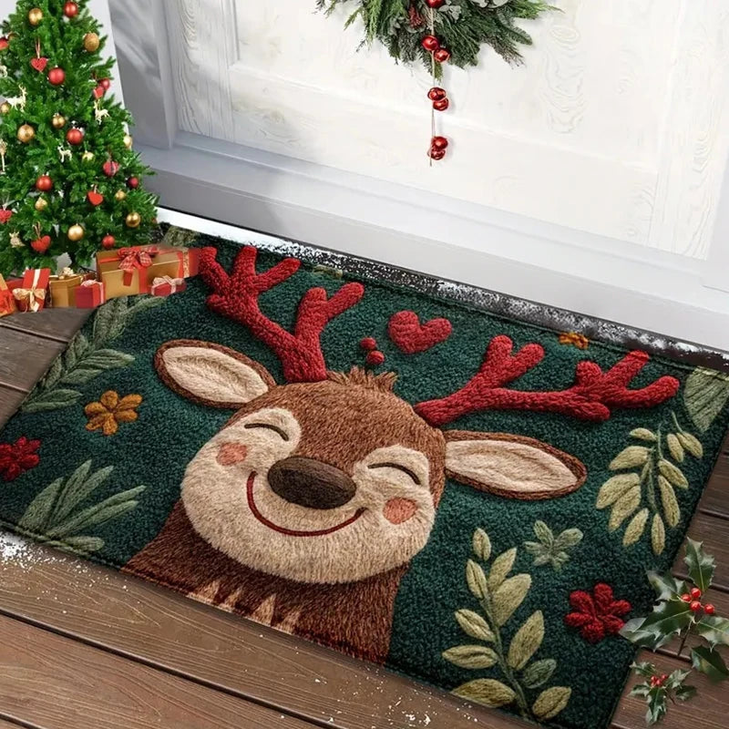 Christmas Door Carpet Home Decor Foot Mat