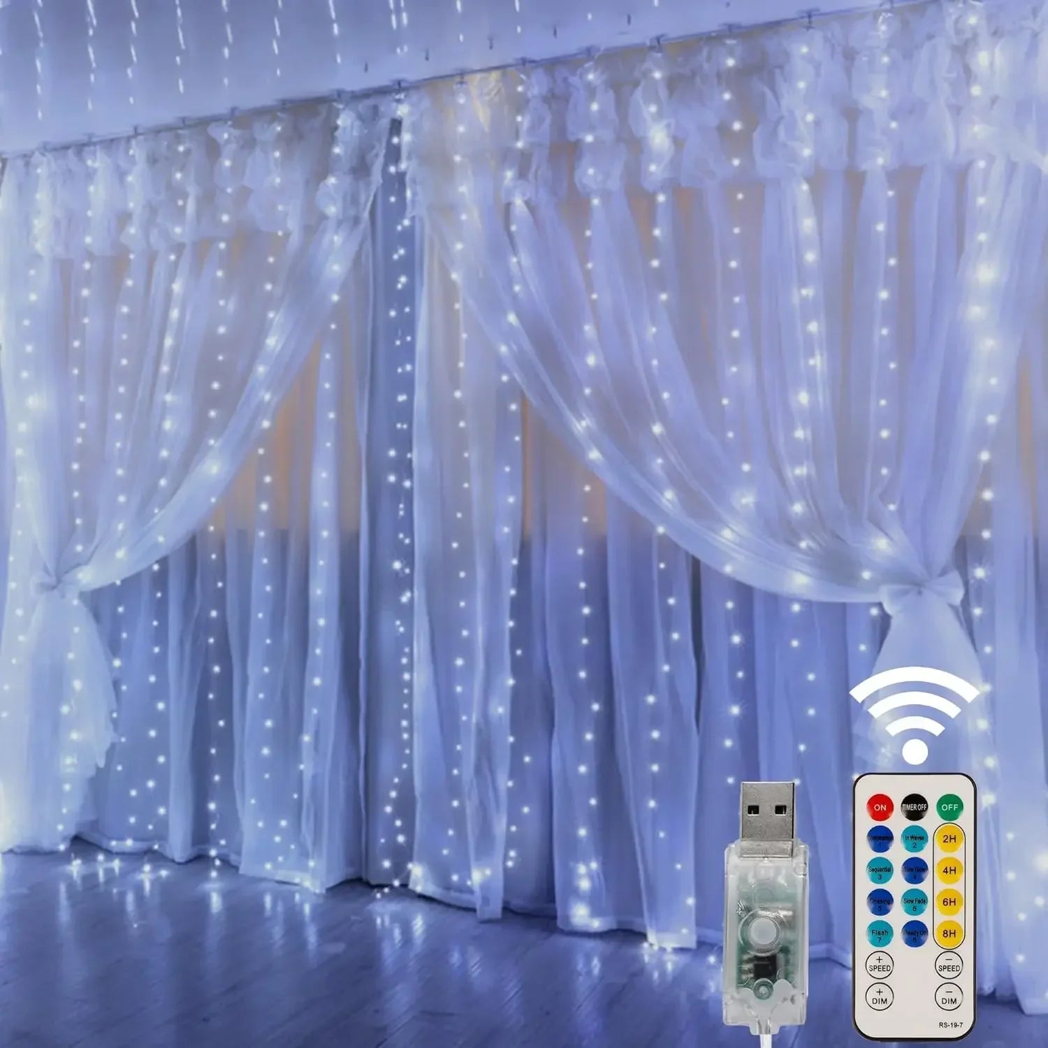 Christmas Lights Curtain  Decorations For Home 2025