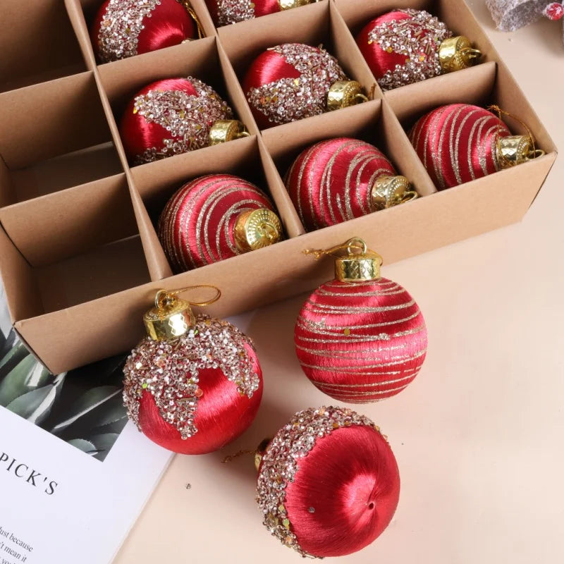 6CM/8CM Christmas Ball Ornaments