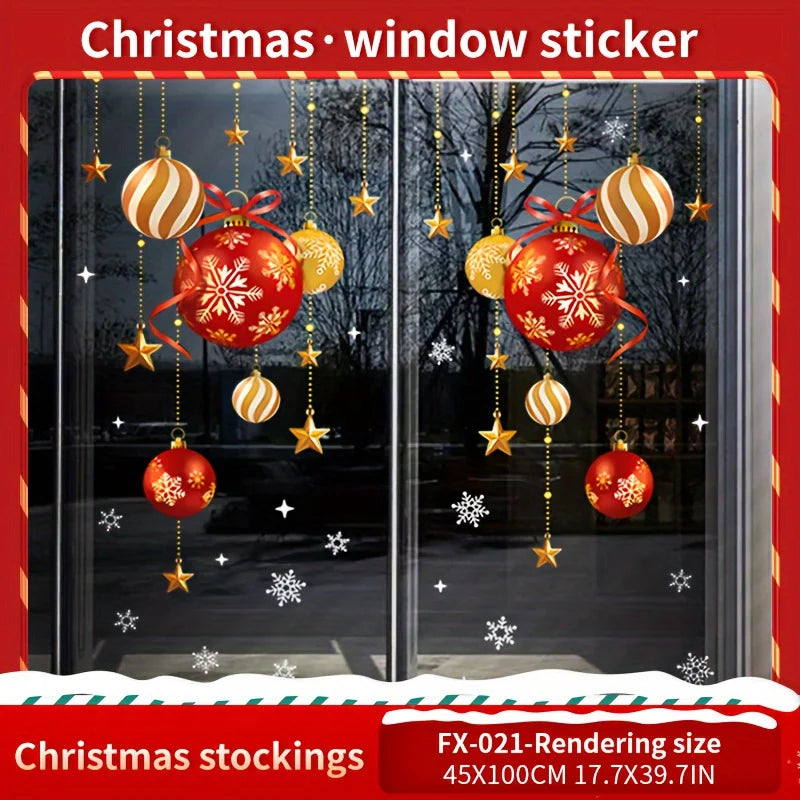 Christmas decorative window stickers