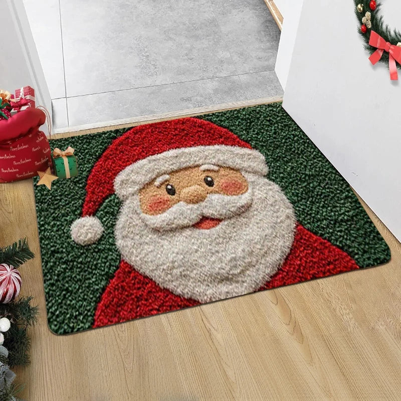 Christmas Door Carpet Home Decor Foot Mat