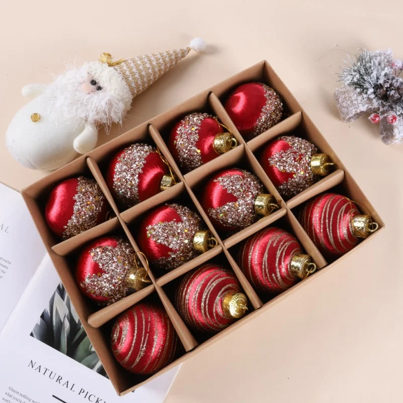 6CM/8CM Christmas Ball Ornaments