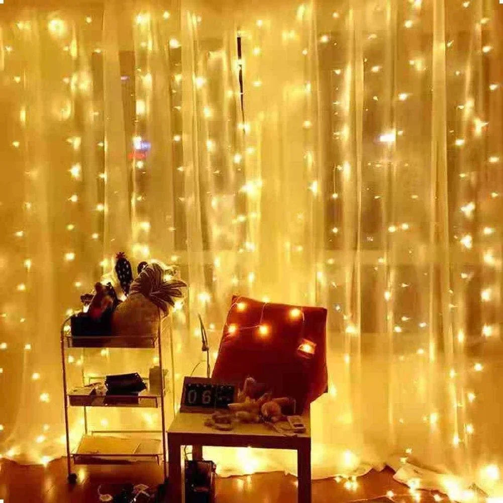 Christmas Lights Curtain  Decorations For Home 2025