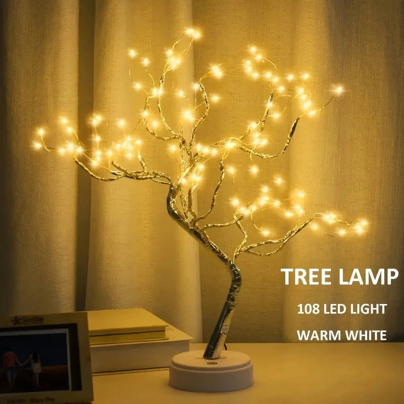 Tabletop Bonsai Tree Light With Remote