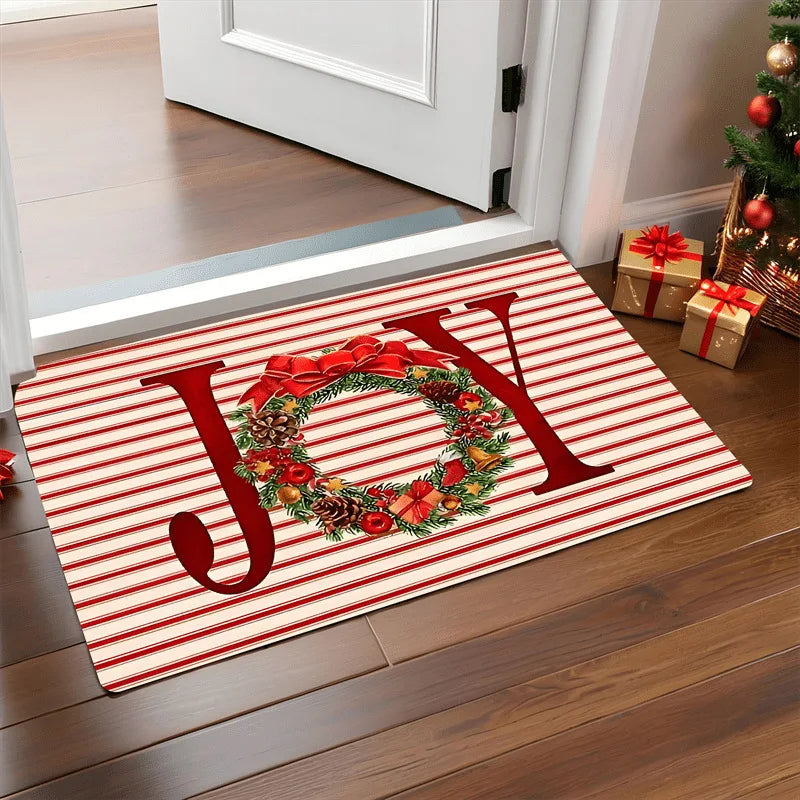 Christmas Door Carpet Home Decor Foot Mat