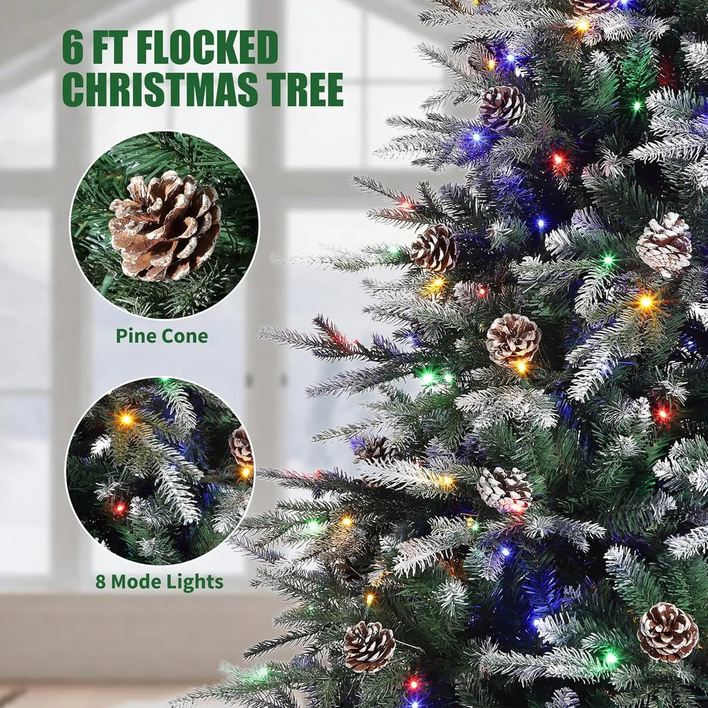 Flocked Christmas Artificial Tree