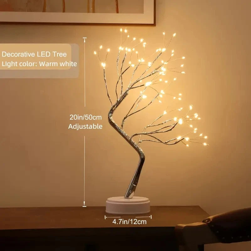 Tabletop Bonsai Tree Light With Remote