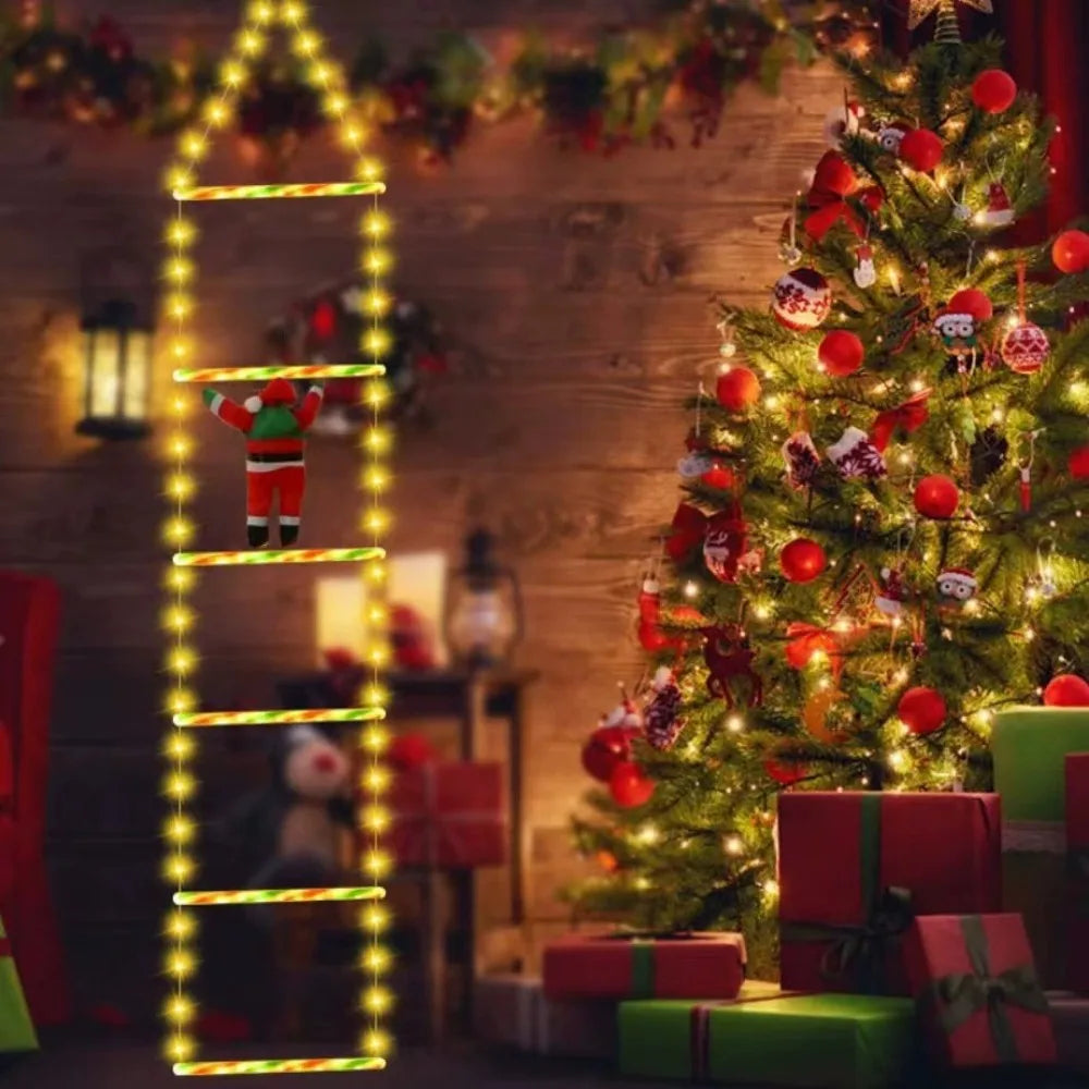 2m/3m Santa Claus ladder light