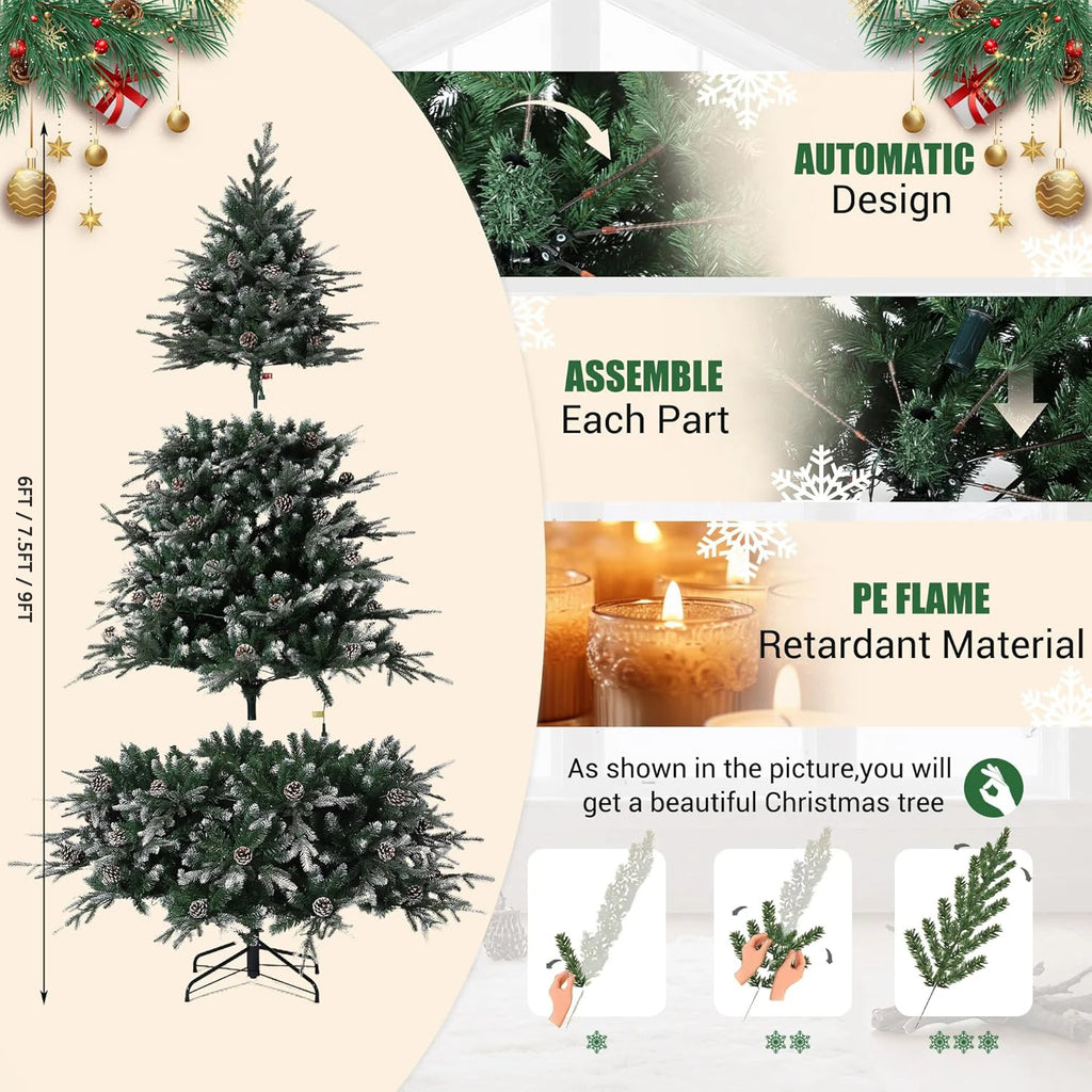 Flocked Christmas Artificial Tree