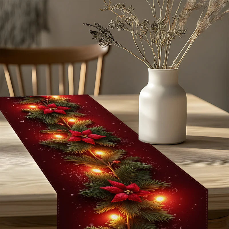Christmas Mantel Scarf Table